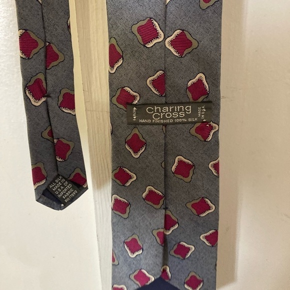 Charing Cross hand finished 100% silk tie made in USA RN 17899 - Picture 5 of 7